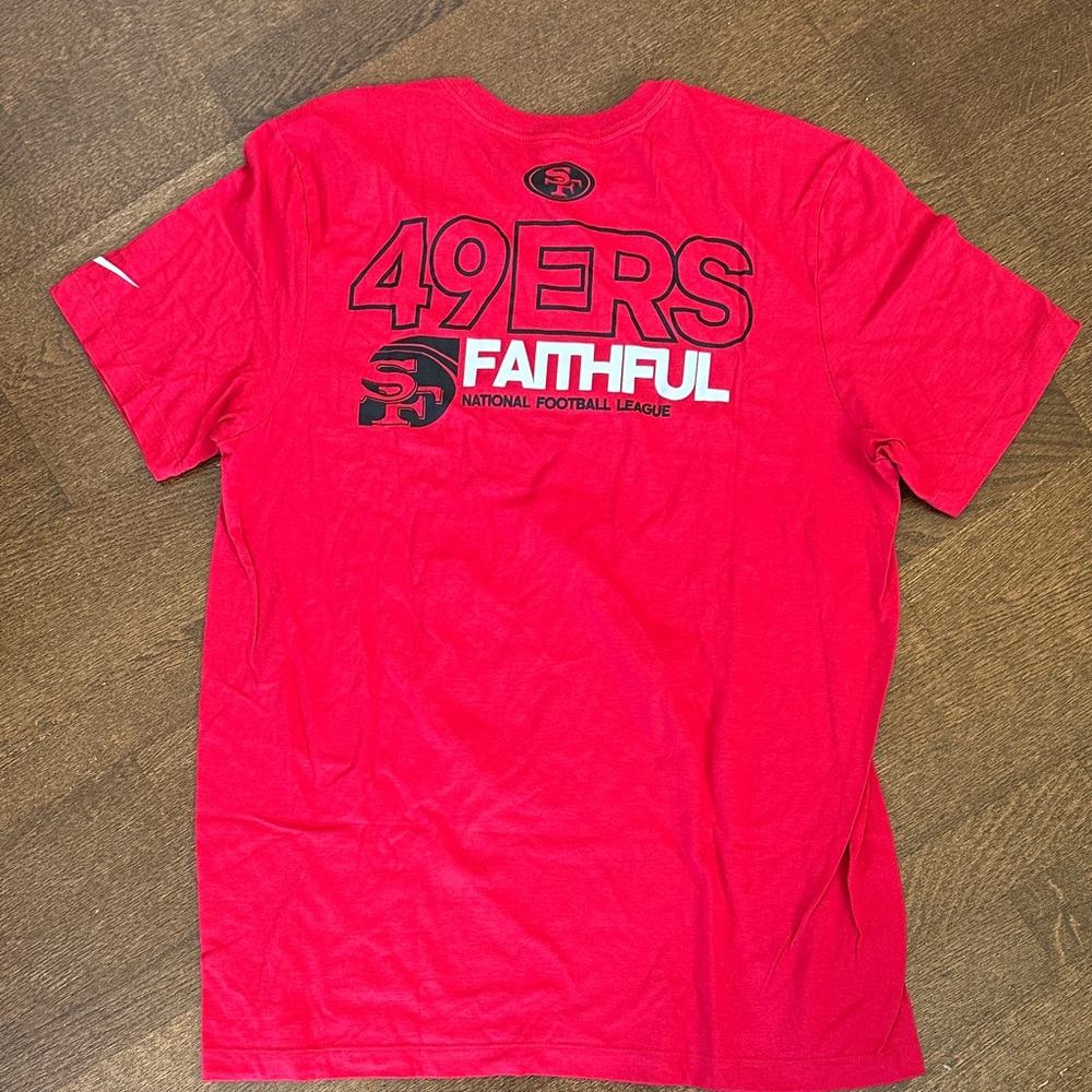 Nike Red San Francisco 49ers NFL Men's T Shirt